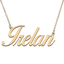 HUAN XUN Customized Custom Simple Any Name Necklace