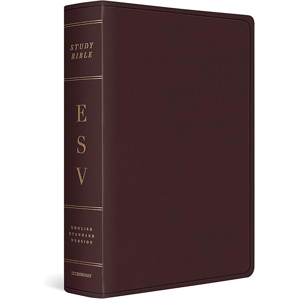 ESV Study Bible, Large Print (TruTone, Mahogany, Trellis Design