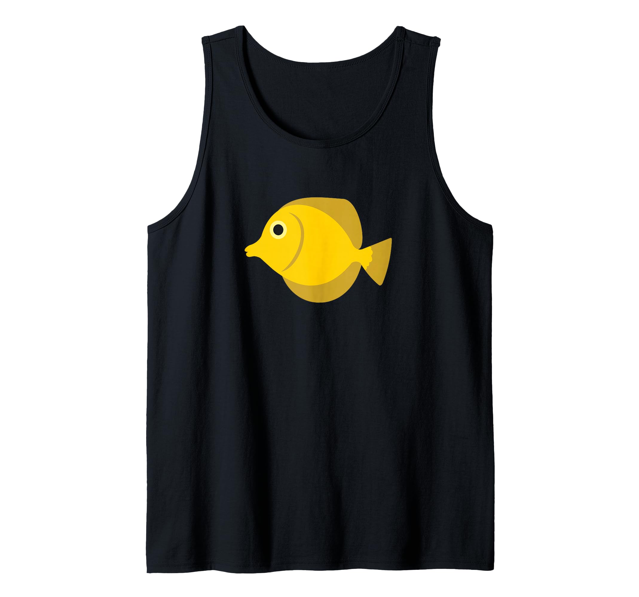 Yellow Tang Fish Print Tank Top