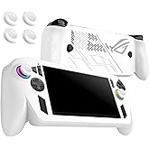 Case for ASUS ROG Xbox Ally/Ally X, FJIASTB Kids-Friendly Soft Silicone Protective Cover with 4 Caps, Shockproof (White)