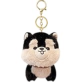 sparkleing Cute Plush Keychain, Kawaii Stuffed Animal Key Chains for Women Men Girls Boys