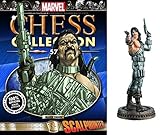 Marvel John Greycrow Black Pawn Chess Piece with Collector Magazine #57