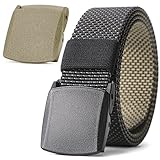 JASGOOD Men Belt Reversible Belt Nylon Belt Outdoor Hiking Belt Unisex Belt Tactical Belt 1.5