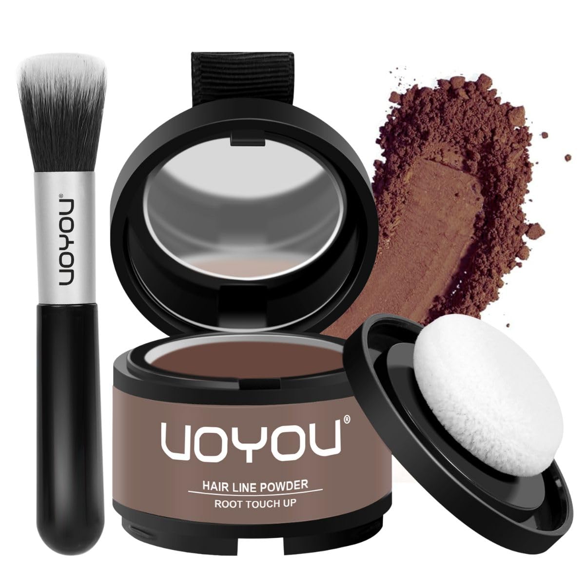 Root Touch Up Gray Root Cover Up - Instantly Conceals Hair Loss, Water & Sweat Resistant, Includes Brush for Thinning Hair Men & Women (Medium Blonde)