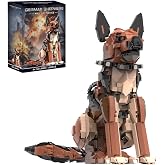 German Shepherd Dog Building Set,Movable Ears,Tail,Legs,Dog Building Block for Adults Kids,Boys and Girls,1235 pcs Animals Creator Building-Bricks Toy,Creative Gift for Dog and Animal Lovers