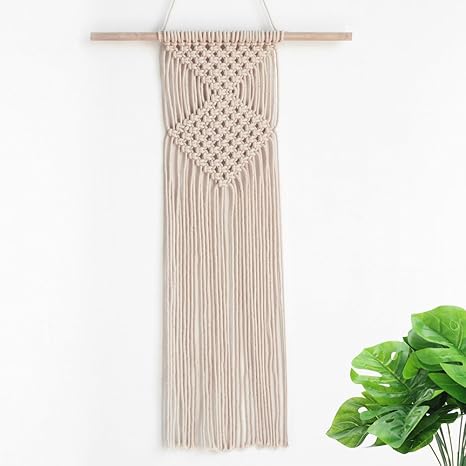 Amazon Co Jp Play Tailor マクラメ編みタペストリー マクラメウォールハンギング 北欧 ボヘミア おしゃれインテリア雑貨 壁掛け 壁飾り ホーム キッチン