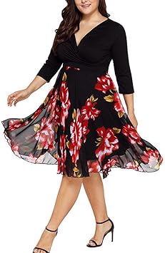 black boho dress plus size