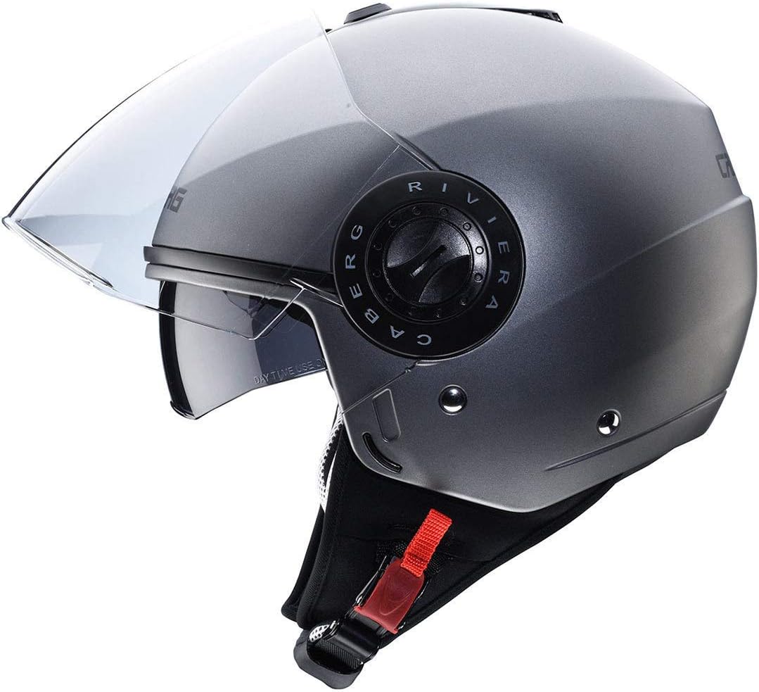 Taille XS Caberg Casque Riviera V3 Mat Rouge Vigne