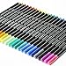 AmazaPens Fineliner Coloring Pens Premium Sketch Colored Pen Fine Tip Point 0.4mm Bleed Resistant Water Based Ink, Assorted Vibrant Colors, 24 Pce Colored Pens for Journals, Diaries and Home Office