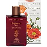L'Erbolario Shower Gel – Antioxidant and Moisturizing Body Wash – Toning Body Soap for Sensitive Skin - Floral Amber Fragrance - Sweet Poppy - 8.4 oz