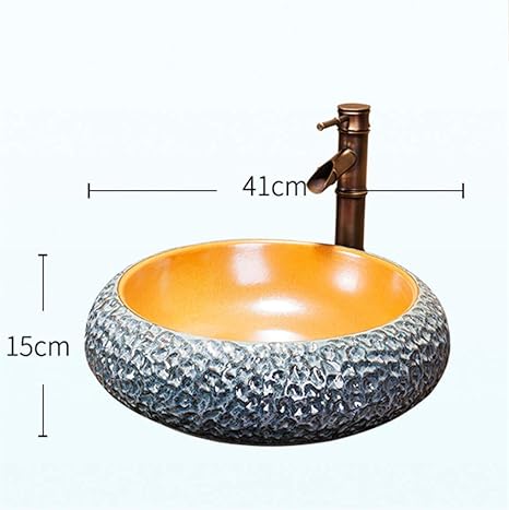 Bathroom Cloakroom Glass Washbasin Bathroom Sink Counter Basin