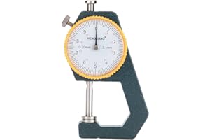 FOCKET Measuring Gauge,0-20mm 0.1mm Precision Pearl Thickness Bead Diameter Flat Head Pointer Instruments Portable Gauge Calipers for Jewelry Crafts Makers
