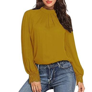 Amazon ブラウス レディース Hattare とろみ シャツ シフォン 長袖