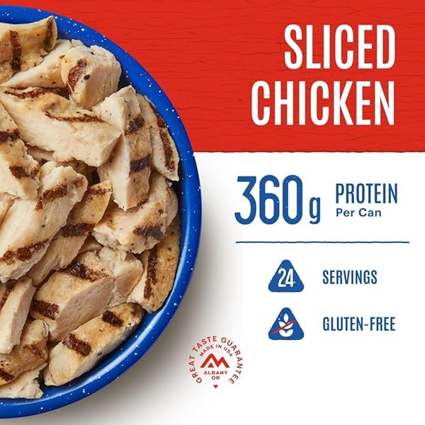 MOUNTAIN HOUSE GRILLED SLICED CHICKEN #10 CAN | FREEZE DRIED SURVIVAL & EMERGENCY FOOD | GLUTEN-FREE | 24 SERVINGS