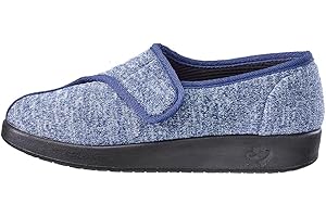 Silvert's Adaptive Clothing & Footwear Women’s Extra Wide Easy Closure Jewel Slippers for Seniors