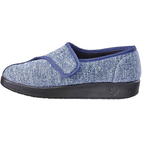 Women's Cathy Floral Embroidered Velour Slippers, Size 7 US, Heather Color