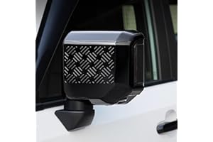 ZENGZJCX 2 Pcs Rear View Mirror Cover for 2024 2025 Toyot-a Land Cruiser 250 1958 Prado Lc250 J250 of Front Car Exterior Modification ABS Accessories