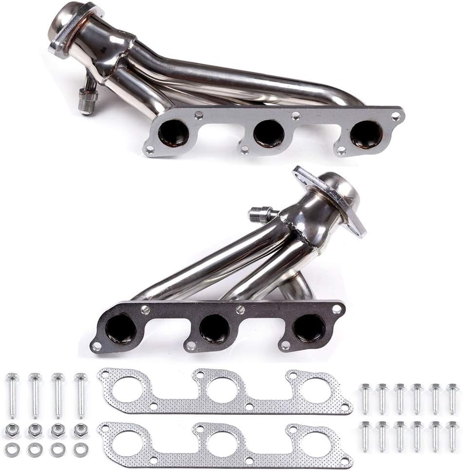 Amazon Com Cciyu Stainless Steel Exhaust Manifold Kit Fits 98 09 Ford Explorer 01 09 Ford Ranger 4 0l Automotive