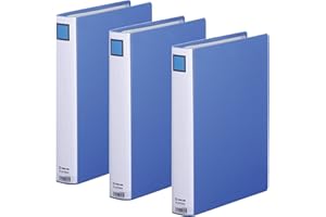 King Jim King File A4 Vertical 2473GXA 3 Pack Blue 2473GXA-3