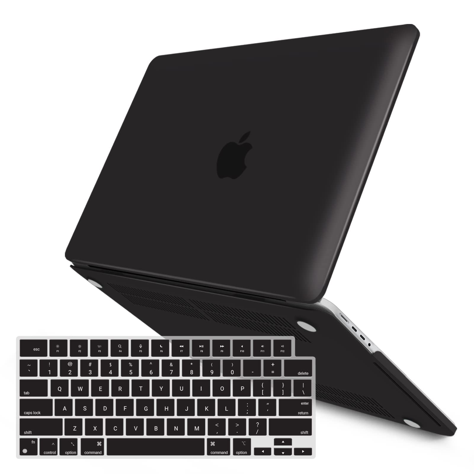 Photo 1 of IBENZER Compatible with 2025 2024 MacBook Pro 16 Inch Case M4 M3 M2 M1 A3403 A3186 A2991 A2780 A2485 Pro Max, Hardshell Case with KeyboardCover for Mac Pro 16(2025-2021), Black, T16X-BK+1