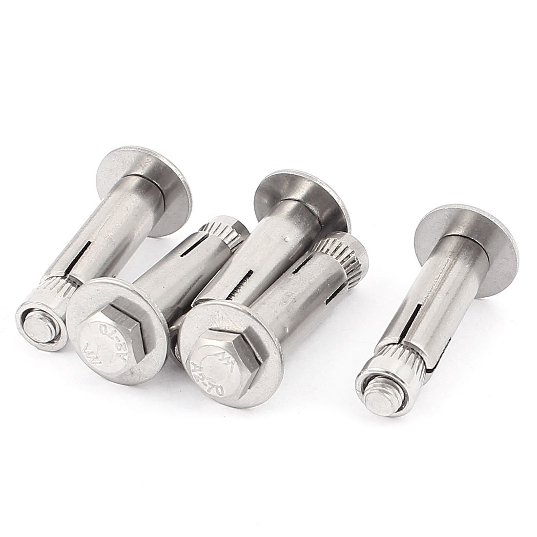 uxcell M6x40mm Repair Part Hex Head Sleeve Expansion Bolt Screws (Pack of 5)