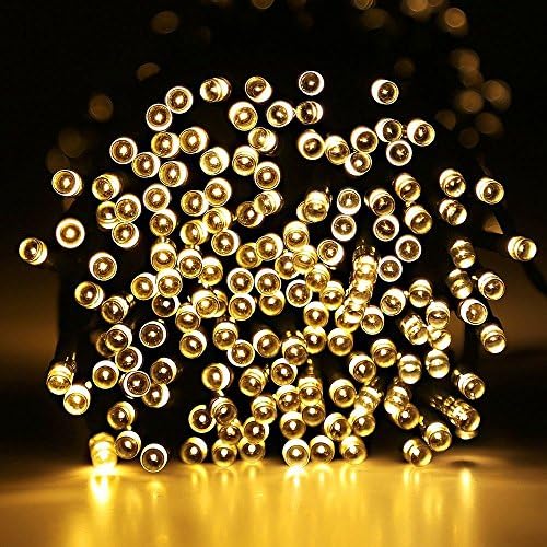 AttaBoy® Solar Powered LED String Light 200LED, Ambiance Lighting for Outdoor, Patio, Lawn, Landscape, Fairy Garden, Wedding, Holiday, Christmas Party, Xmas Tree. (22m(72ft), Warm White)
