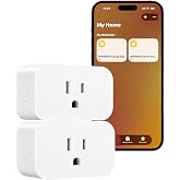 DEWENWILS Matter Smart Plug, Smart Outlet with Schedule and Timer, 2 Pack | Work with Alexa, Apple Home, Google, SmartThings, FFS Easy Setup, 100% Privacy 15A/1800W, APP Voice Control, 2.4G Wi-Fi Only