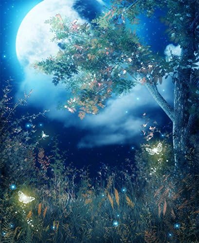 Mobicus 5D DIY Diamond Painting,by Number Kits Crafts & Sewing Cross Stitch，Wall Stickers for Living Room Decoration,Night(35X40CM/14X16inch)