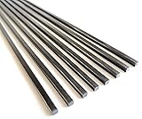 cncarbonfiber 8pcs 3.0mm Carbon Fiber Square Rods