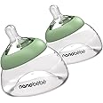 Nanobebe Breastmilk Bottle, Breastfeeding Newborn Breast Like, Anti Colic, Perfect Latch, Preserves Breast Milk nutrients, Twin-Pack Sage