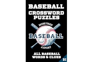Baseball Crossword Puzzles: PLAYERS, TEAMS, LEAGUES, LEGENDS. Sports Art Interior. Easy to Hard Words. ALL AGES Fan Activity.