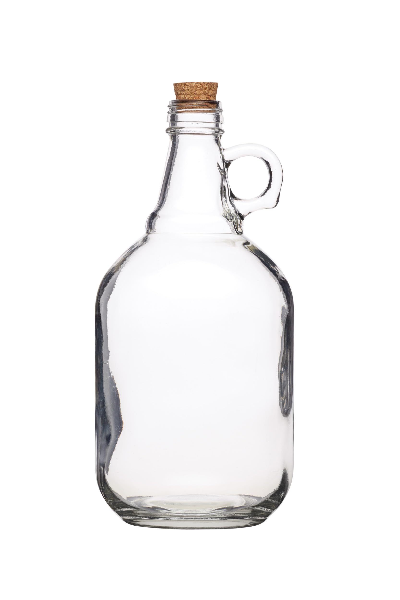 KitchenCraft Home Made Glass Demijohn/Carboy for Brewing and Wine Making, Home Brewing Storage or Displaying Drinks, with Cork Stopper – 1.9 Litre
