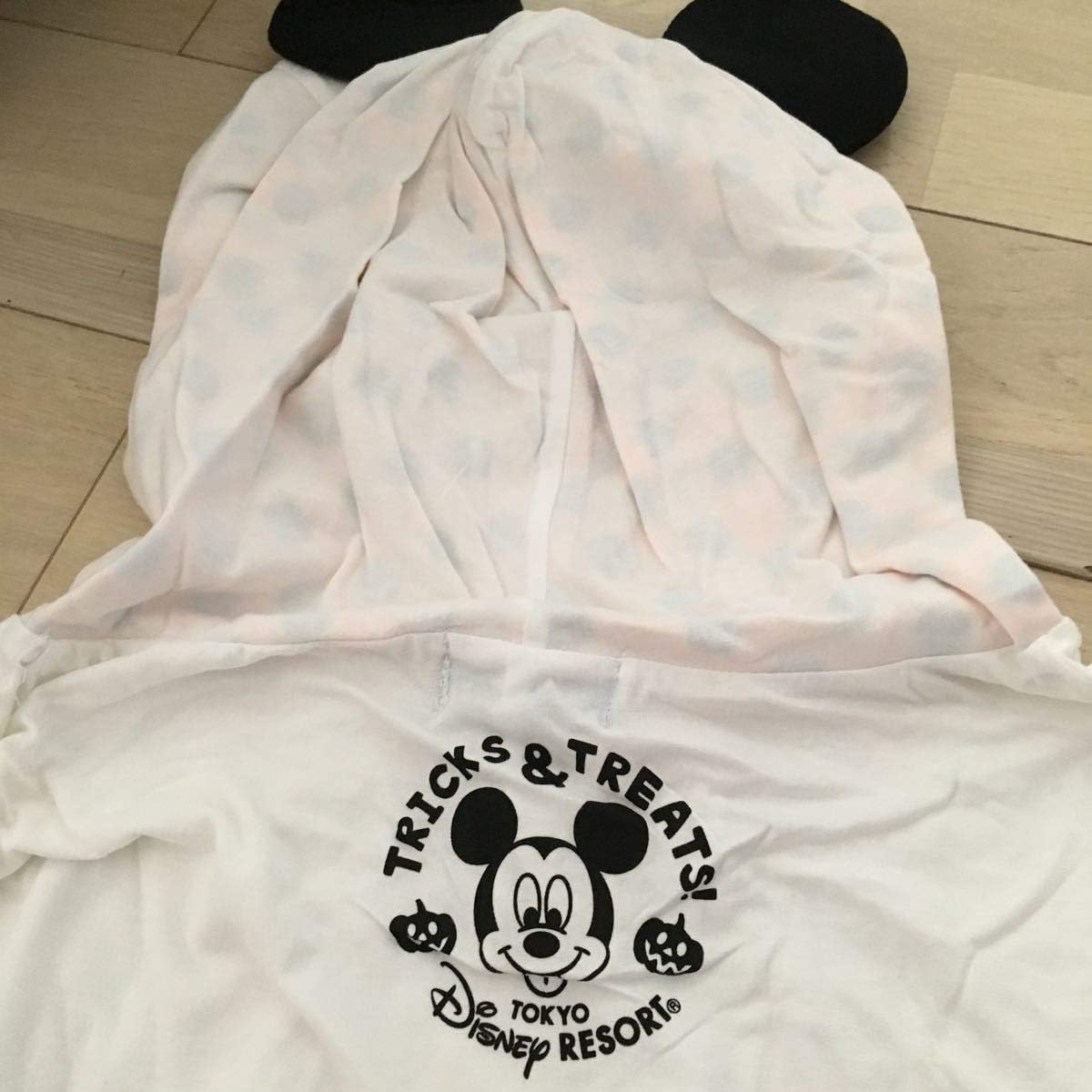 Amazon Co Jp ハロウィン ディズニーランドおばけポンチョ パーカー防寒 フリーサイズ Tシャツ フード付ヒューイドゥーイルーイ ヴィランズ ホビー