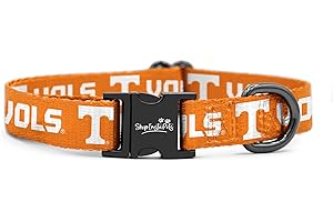 SHOPINSTAPETS Tennessee Volunteers Collars and Leashes | Officially Licensed | Adjustable-Fits All Pets! (XS Collar)