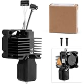 ENOMAKER P1P,P1S Hotend Complete Kit,Hardened Steel 0.4mm Nozzle | Full Assembly Hot End with Fan,Thermistor,Ceramic Heater,Extruder Heating Block,Print Head Tip for Bambu P1 Series 3D Printer