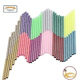 LEOBRO 12 Color 72 Pieces Hot Glue Gun Sticks 7mm By 10 cm Hot Melt Glue Sticks Mini for DIY Art Craft