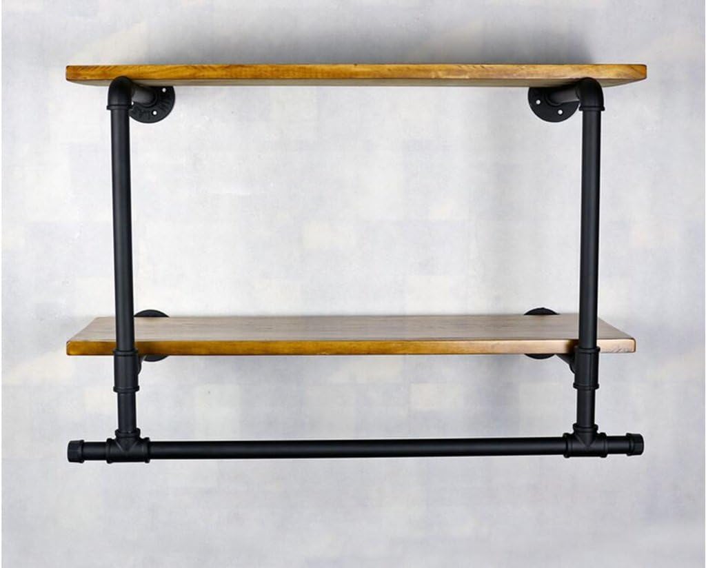 LOFTfan Wall Coat Racks Retro Water Pipe Racks Iron Clothing Store Wall Display Stand 80 * 30 * 55cm wall mounted coat rack with hooks