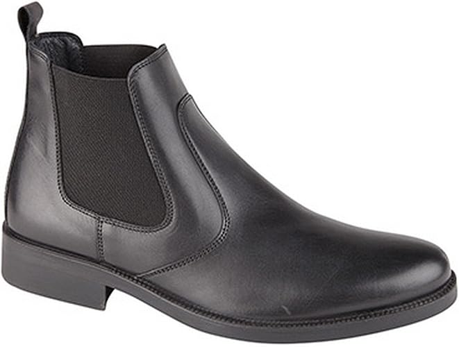 Amazon Imac イマック メンズ ツインガセットブーツ 紳士靴 カジュアルブーツ アンクルブーツ レザーブーツ 男性用 42 Eu ブラック Imac ブーツ