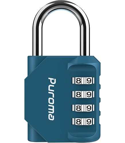 Padlock 4 Digit Combination Lock - for Gym School Locker, Outdoor