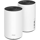 TP-Link Tri-Band Wi-Fi 6 Mesh Router System | 2- Mesh Routers | Coverage up to 5,500 sq. ft. | Deco W7200 (2-Pack)