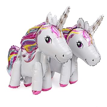 DierCosy Einhorn-Form Folienballon Dekorative Aluminiumfolie Ballon-Party Ornament Hochzeit Zubehör