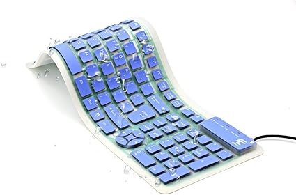 Amazon シリコン折りたたみキーボード 英字配列 108キー Usbキーボード有線 テンキー付き 静音 防水 携帯便利 巻き取り式wired Keyboard Ipadタブレットtab パソコン ノートpc Windows Mac専用 ブルー Avology パソコン用キーボード 通販