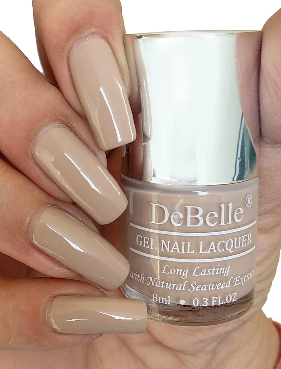 DeBelle Gel Nail Polish Victorian Beige (Beige Nail Polish) - 8ml