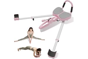 PAETA Updated 2-in-1 Leg Stretcher, Adjustable Splits Machine for Flexibility, Heavy Duty 330lbs Leg Stretcher Machine, Split Stretcher Machine & Plank Board for Home Gym Training
