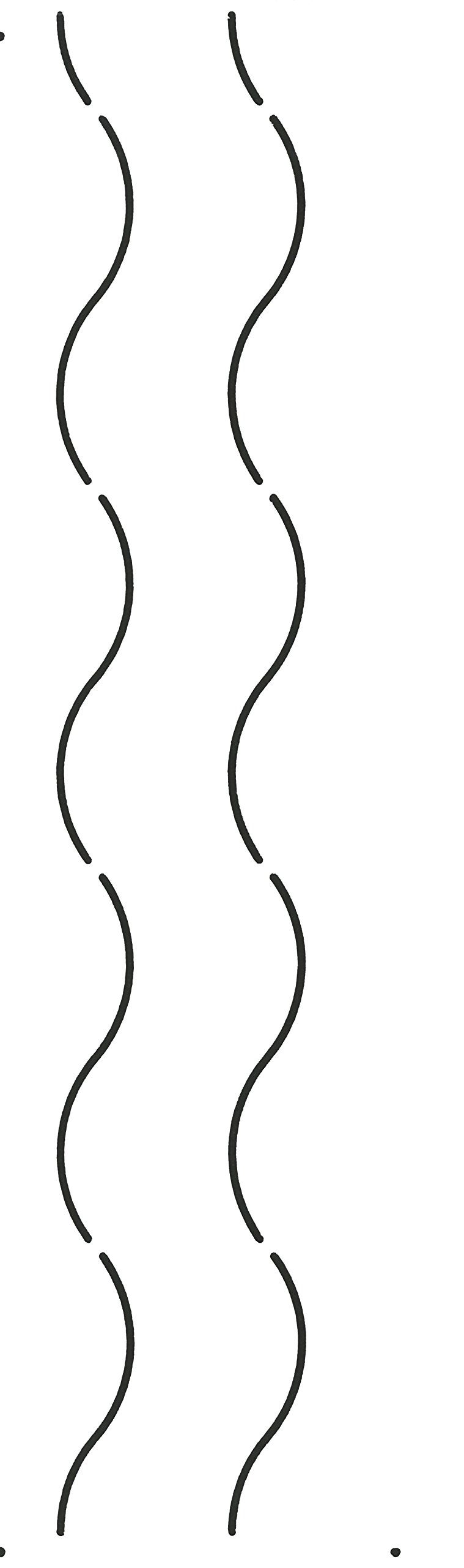 Quilting Creations Wavy Line Quilt Stencil