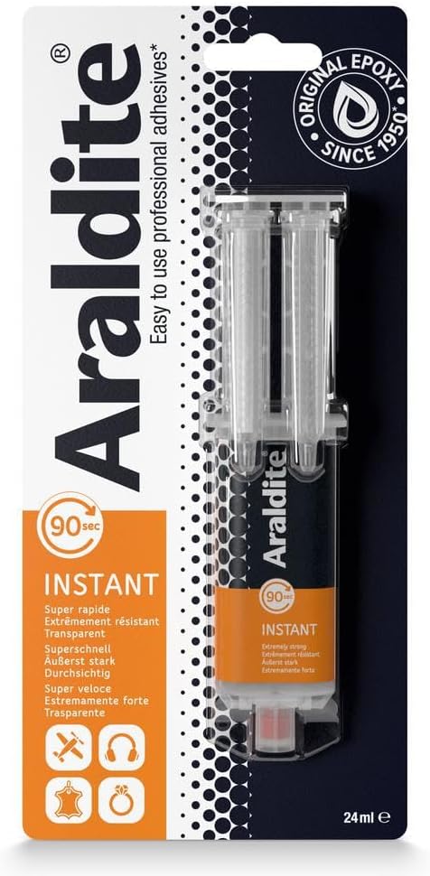 Araldite ARA-400012 Instant Syringe Epoxy 24 ml Packaging May Vary
