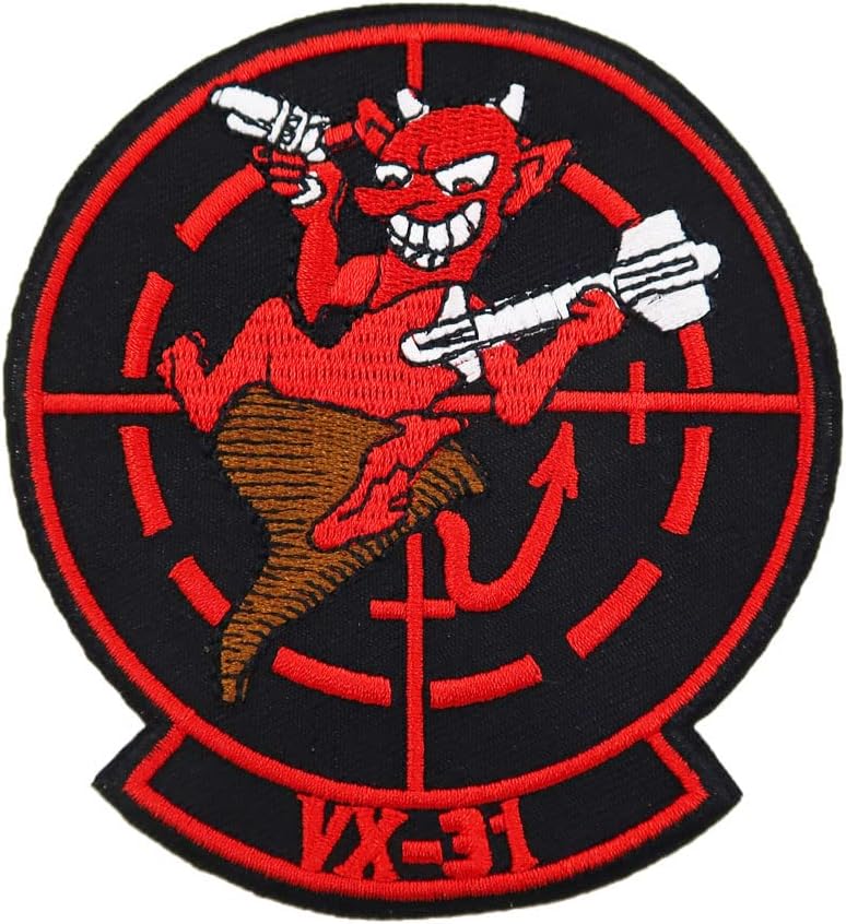 Mixed Media - VX-31 Dust Devils Navy Flight Test Evaluation New Top Gun Embroidered iron on Patch For Halloween Costumes