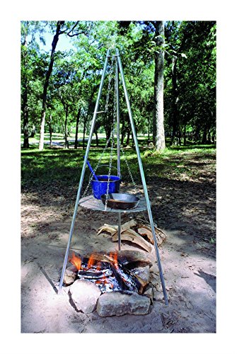 Portable Outdoor Tripod Cooking Hanger Tools For Camp Grill Camping Cookware