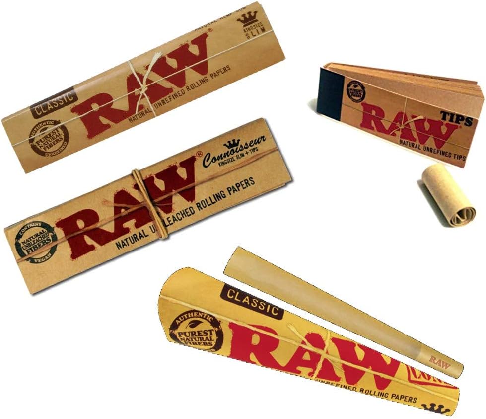 Raw Rizla Rolling Paper Set Rolling Papers Filter Tips Rolled Cone Christmas Smoking Set Amazon Co Uk Kitchen Home