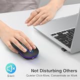 cimetech Rechargeable Wireless Mouse 2.4G Bluetooth Dual Mode 1600 DPI view 4